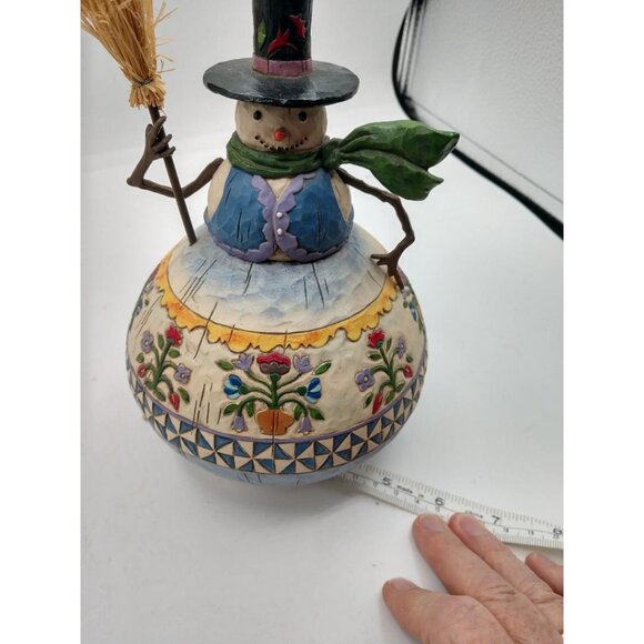 Jim Shore Heartwood Creek "A Jolly Happy Soul" Snowman Figurine 2006 Hand-Painte - Picture 6 of 6